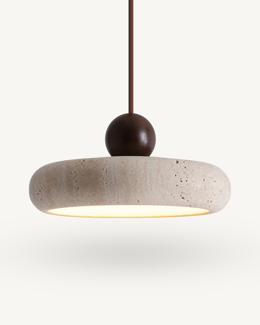 Natural Stone Round Pendant