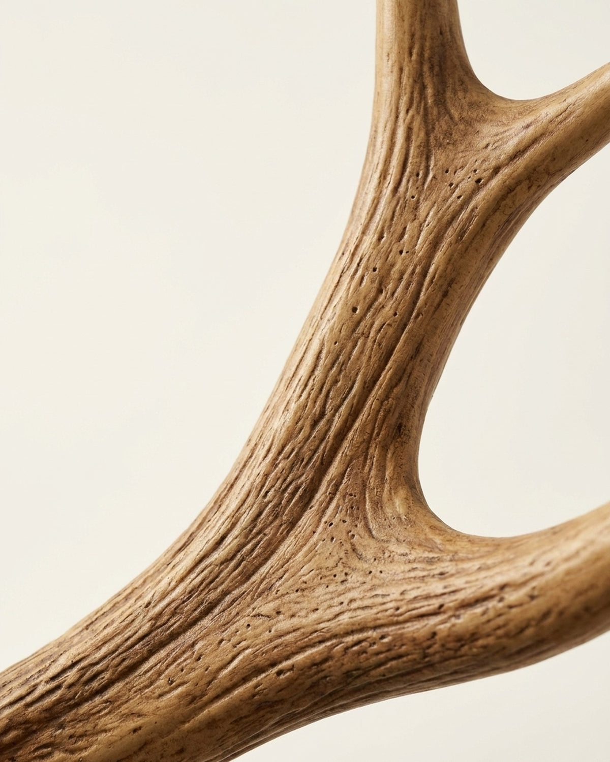 Cast with the grain left in.