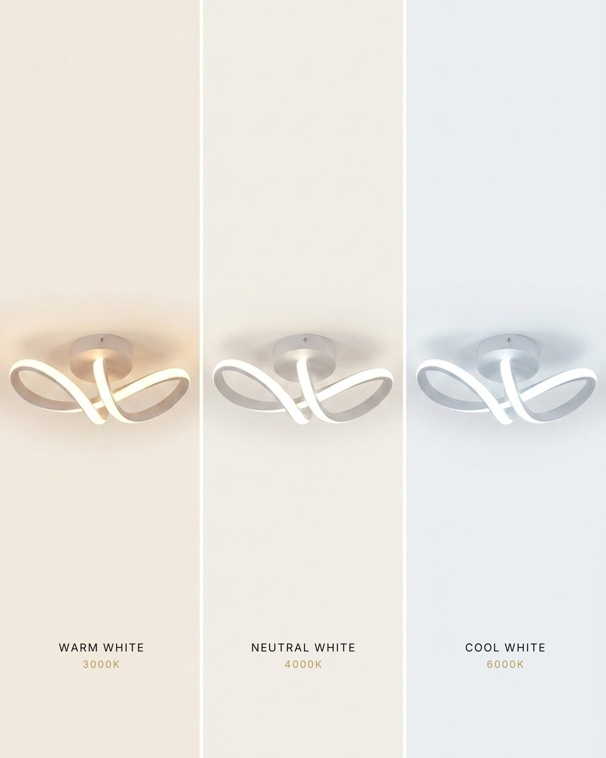 Warm, neutral, cool.
