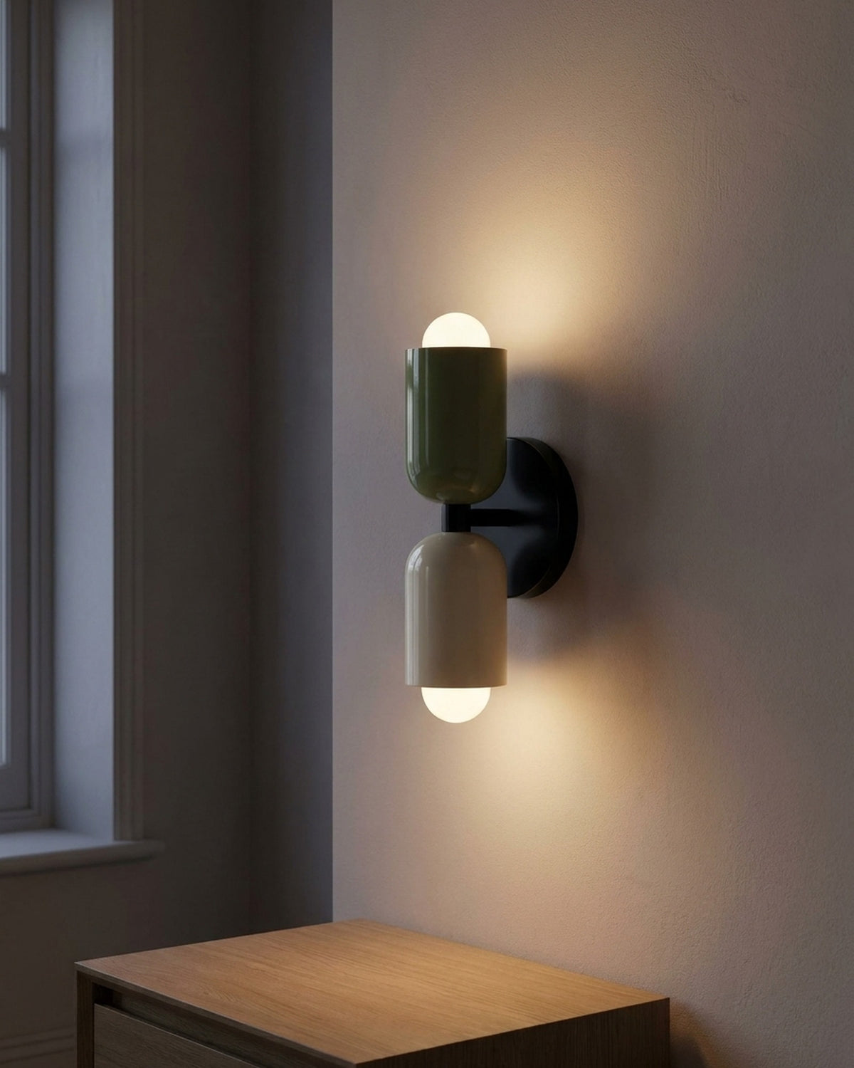 Colourful Nordic Up & Down Wall Light