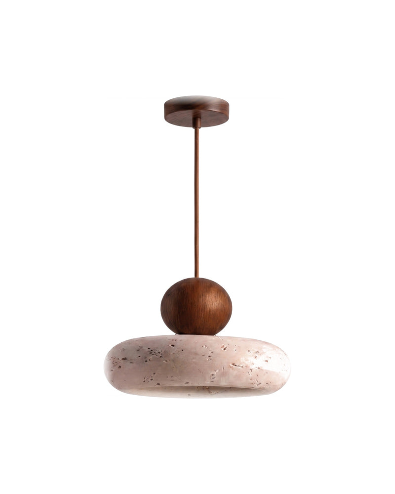 Natural Stone Round Pendant