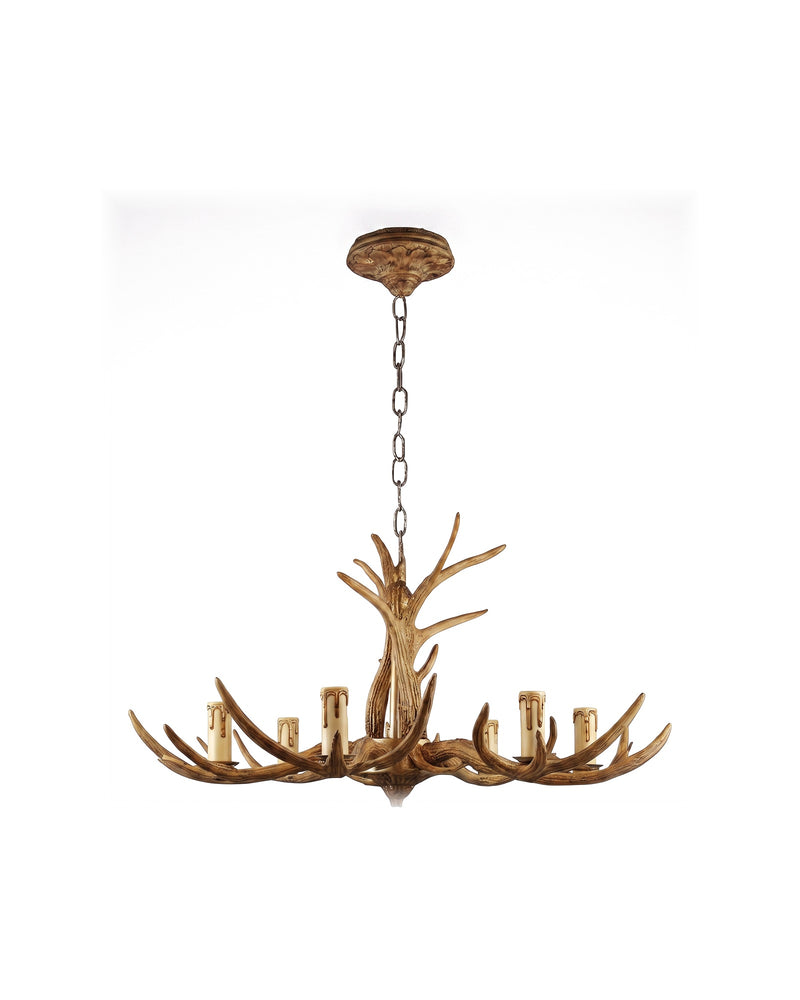 Rustic Antler Chandelier — 6-Light