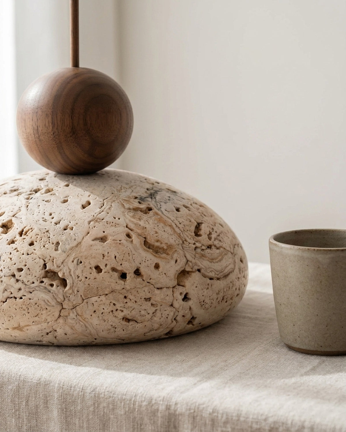 Natural Stone Round Pendant