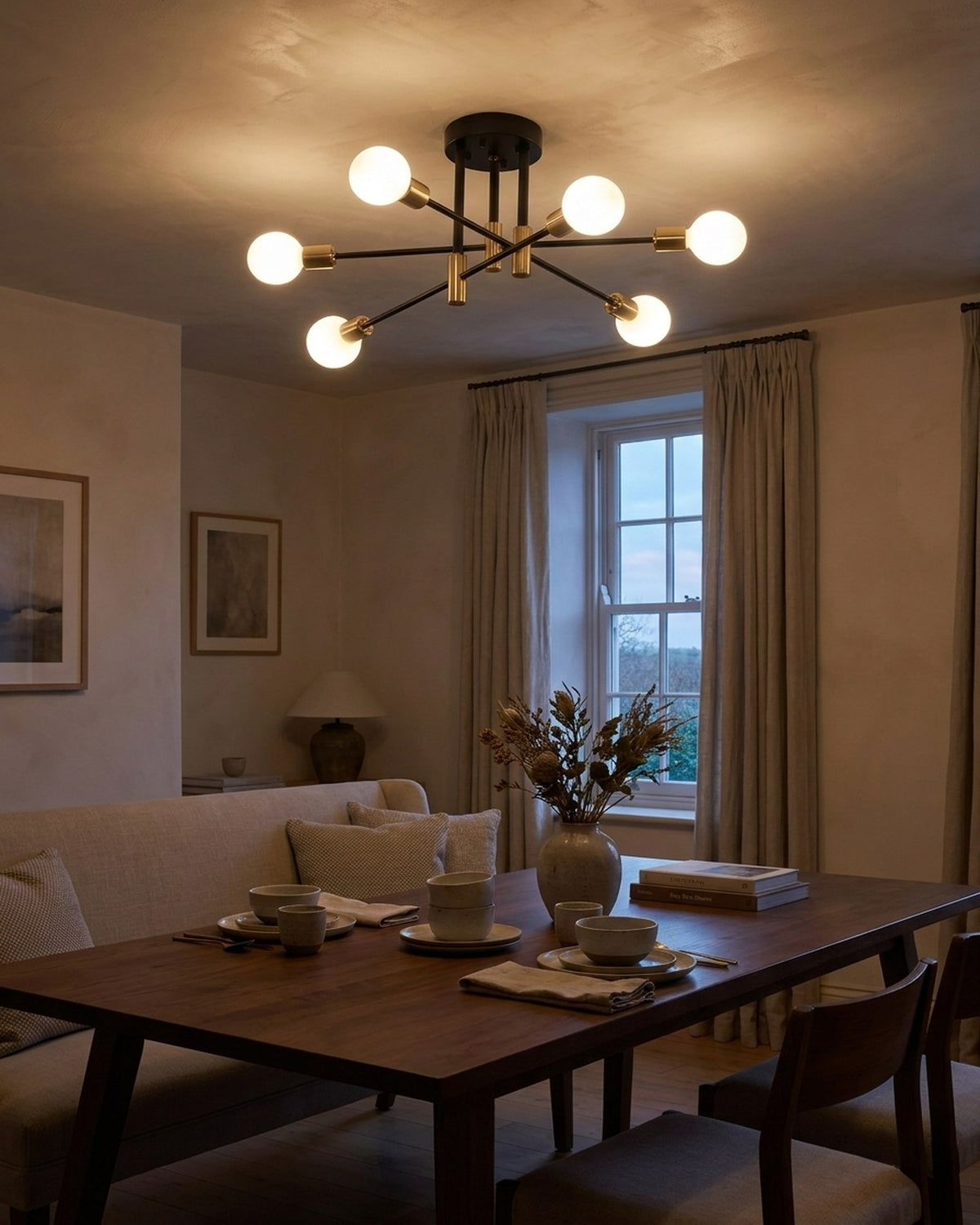 Nordic Sputnik 6-Light Ceiling Light