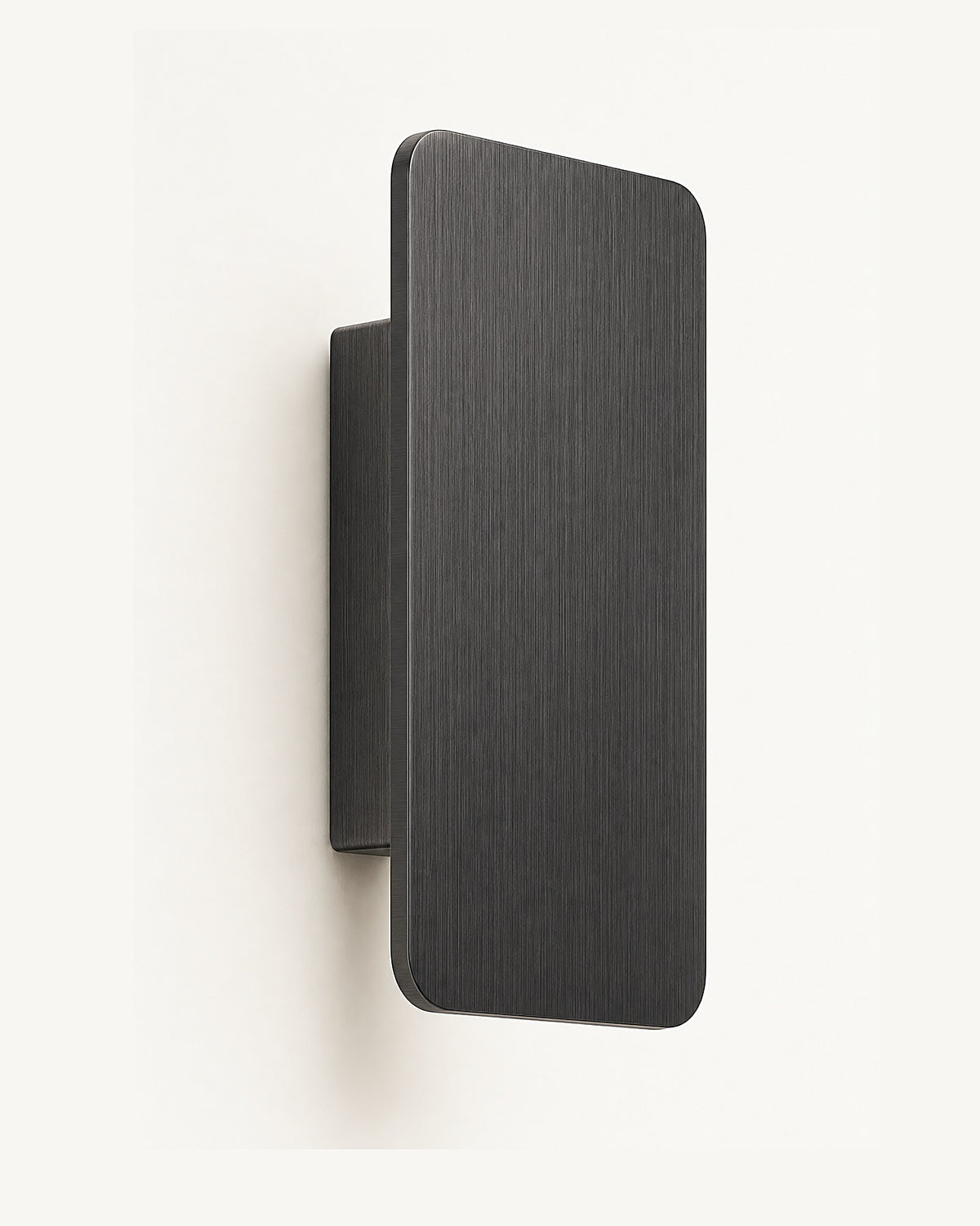 Nova LED wall light in brushed black finish