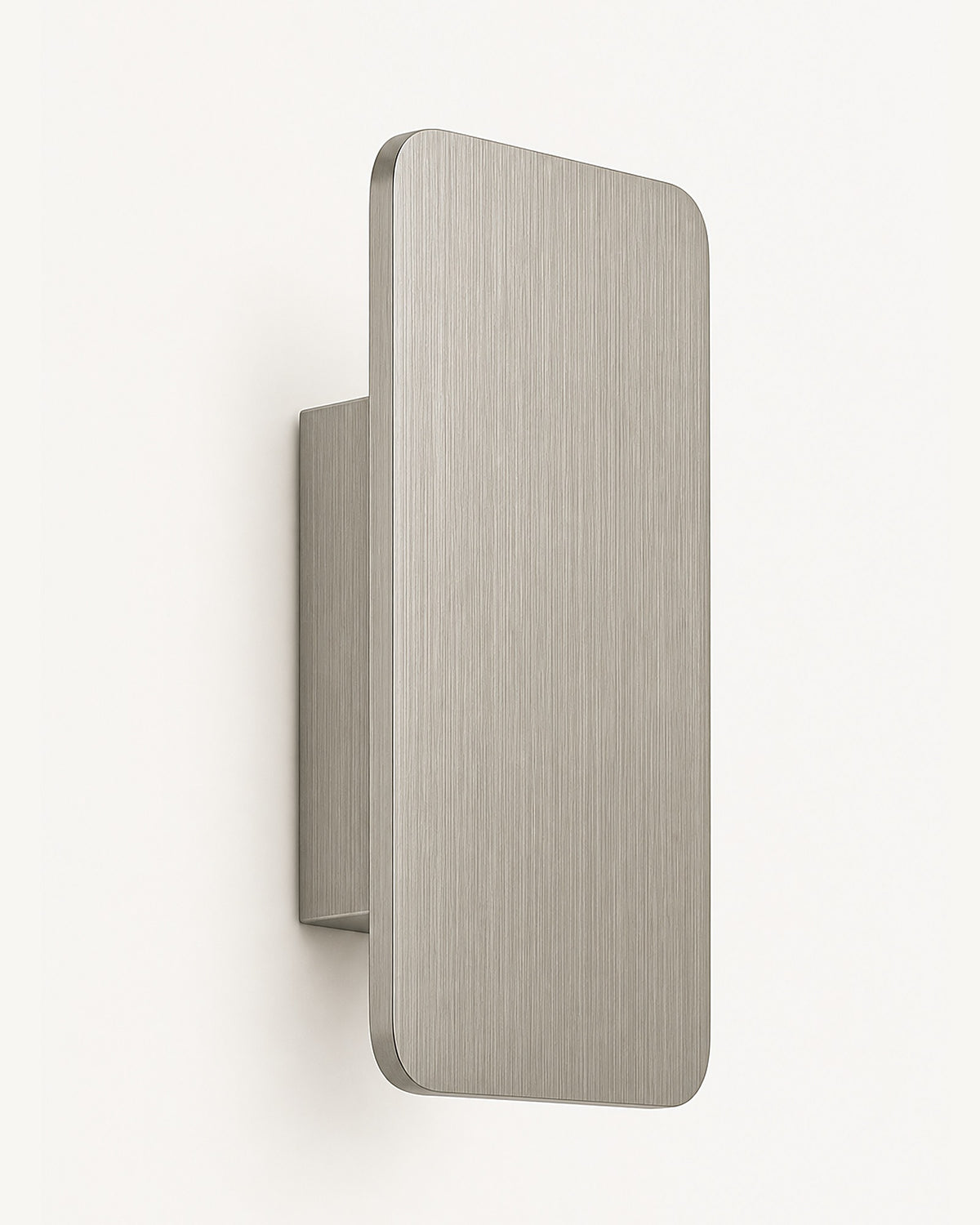 Nova LED wall light in brushed grey finish