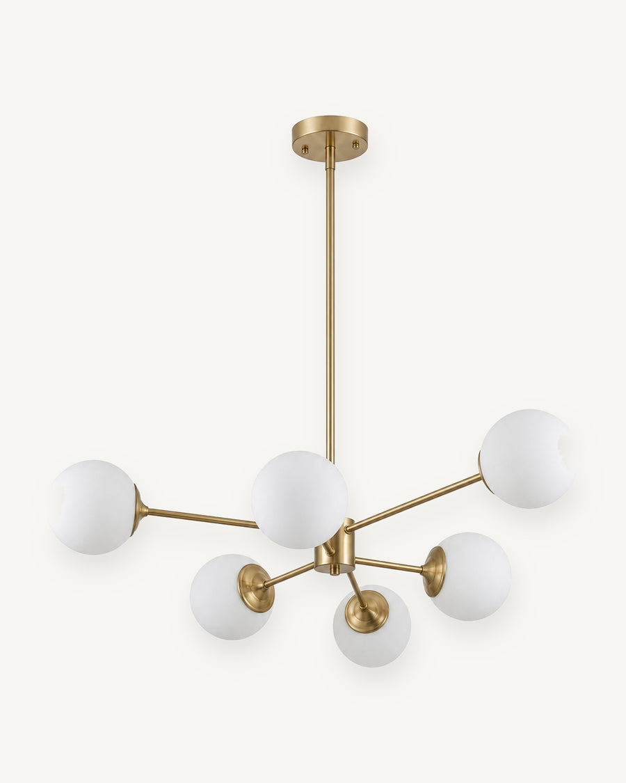 Opal Globe 6-Light Chandelier