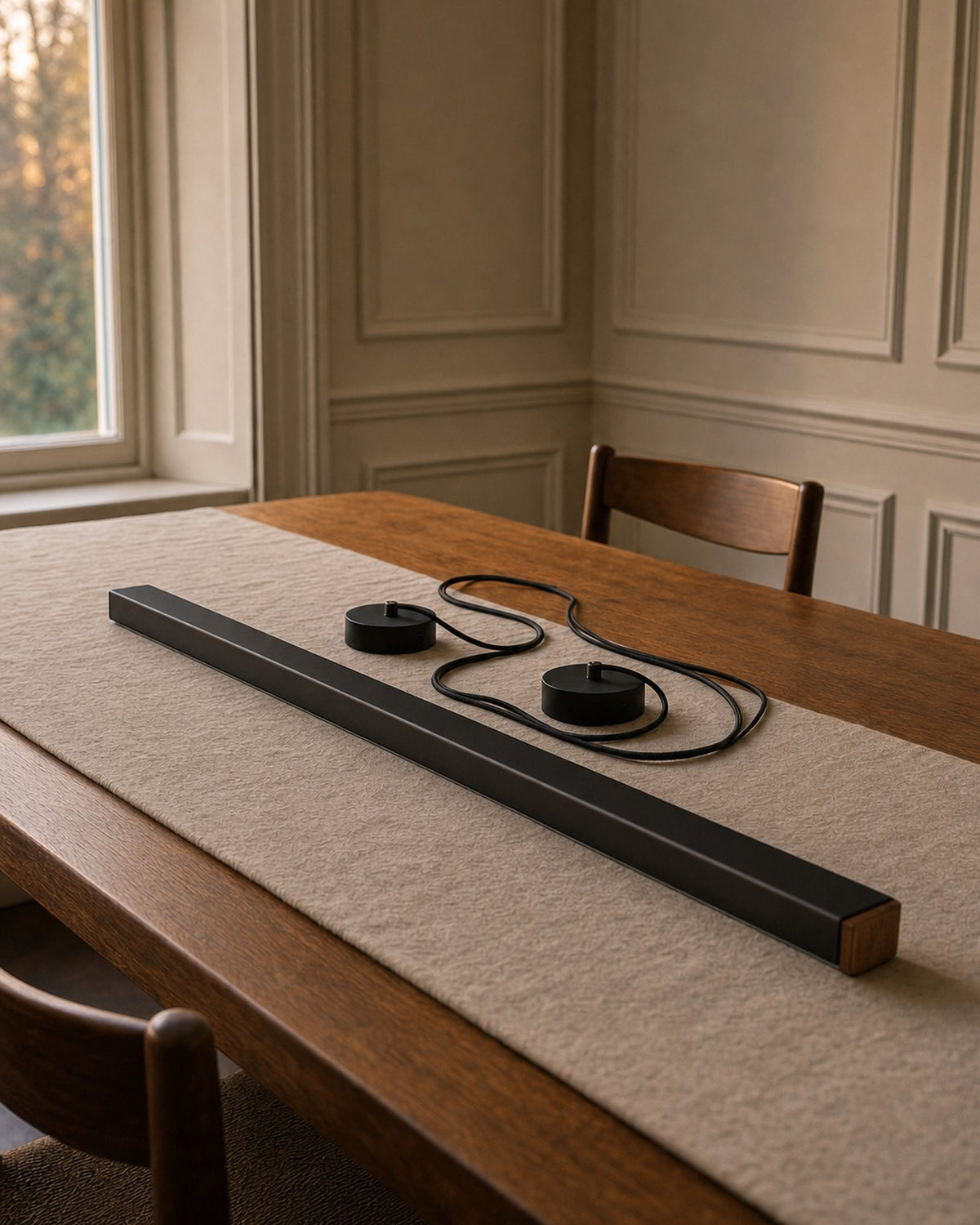 Made to run the length of the table.